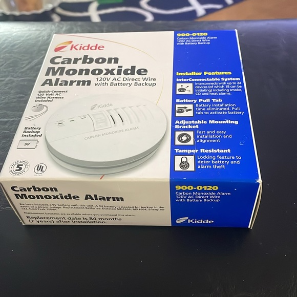 NIB Kidde Carbon Monoxide Alarm 12V AC Direct Wire with Battery Backup Unopened - Picture 2 of 9